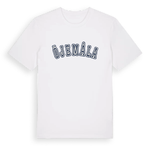 Öjemåla college t-shirt – ekologisk bomull t-shirt från Pinshirt