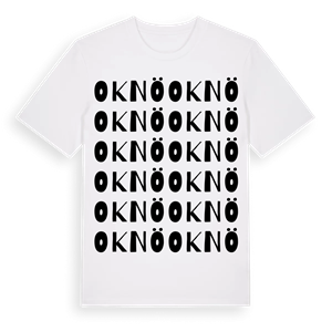Oknö ordlek t-shirt – ekologisk bomull t-shirt från Pinshirt