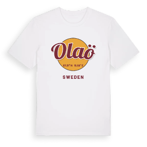 Olaö cirkel t-shirt – ekologisk bomull t-shirt från Pinshirt