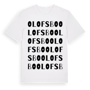 Olofsbo ordlek t-shirt – ekologisk bomull t-shirt från Pinshirt