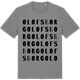 Mid Heather Gray t-shirt med Olofsborg ordlek t-shirt