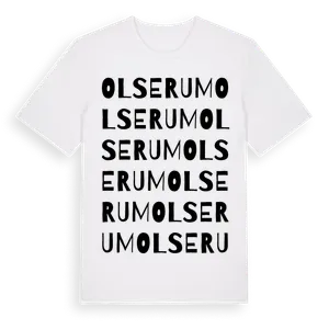 Olserum ordlek t-shirt – ekologisk bomull t-shirt från Pinshirt