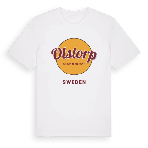 Olstorp cirkel t-shirt – ekologisk bomull t-shirt från Pinshirt