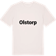 Vintage White t-shirt med Olstorp fetstil t-shirt