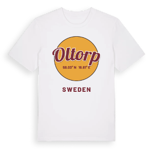 Oltorp cirkel t-shirt – ekologisk bomull t-shirt från Pinshirt