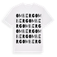 White t-shirt med Omberg ordlek t-shirt