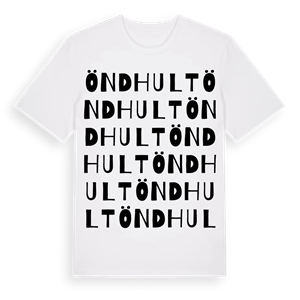 Öndhult ordlek t-shirt – ekologisk bomull t-shirt från Pinshirt