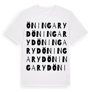 Öningaryd ordlek t-shirt – ekologisk bomull t-shirt från Pinshirt