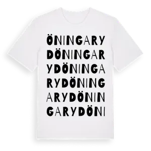 Öningaryd ordlek t-shirt – ekologisk bomull t-shirt från Pinshirt
