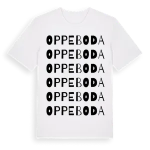 Oppeboda ordlek t-shirt – ekologisk bomull t-shirt från Pinshirt