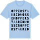 Blue Soul t-shirt med Oppersta Bredmossen ordlek t-shirt