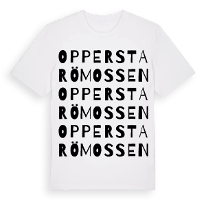 Oppersta Römossen ordlek t-shirt – ekologisk bomull t-shirt från Pinshirt