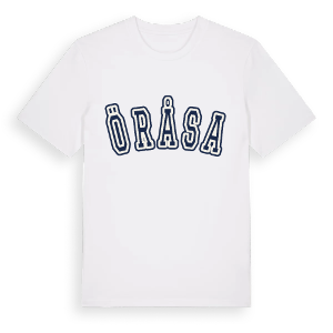 Öråsa college t-shirt – ekologisk bomull t-shirt från Pinshirt