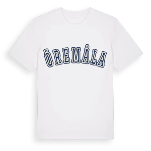 Öremåla college t-shirt – ekologisk bomull t-shirt från Pinshirt