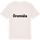 Vintage White t-shirt med Öremåla fetstil t-shirt