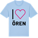 Blue Soul t-shirt med Jag älskar Ören t-shirt stort tryck