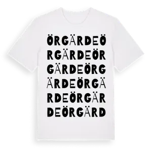 Örgärde ordlek t-shirt – ekologisk bomull t-shirt från Pinshirt