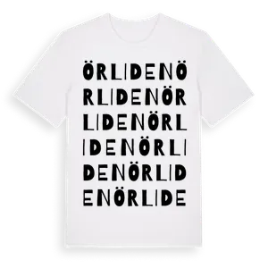 Örliden ordlek t-shirt – ekologisk bomull t-shirt från Pinshirt