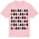 Pink Cotton t-shirt med Ormöga ordlek t-shirt