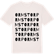 Vintage White t-shirt med Ormstorp ordlek t-shirt