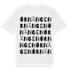 White t-shirt med Örnängen ordlek t-shirt