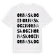 White t-shirt med Ornaskogen ordlek t-shirt