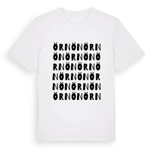 Örnön ordlek t-shirt – ekologisk bomull t-shirt från Pinshirt
