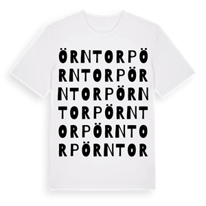 Örntorp ordlek t-shirt – ekologisk bomull t-shirt från Pinshirt