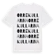 White t-shirt med Orrekullarna ordlek t-shirt