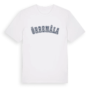 Örremåla college t-shirt – ekologisk bomull t-shirt från Pinshirt