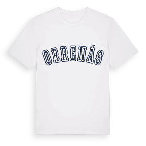 Orrenäs college t-shirt – ekologisk bomull t-shirt från Pinshirt