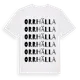 White t-shirt med Orrhälla ordlek t-shirt