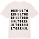 Vintage White t-shirt med Orrhult ordlek t-shirt