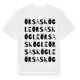 White t-shirt med Örsaskögle ordlek t-shirt