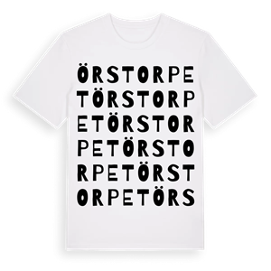 Örstorpet ordlek t-shirt – ekologisk bomull t-shirt från Pinshirt
