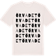 Vintage White t-shirt med Örvadet ordlek t-shirt