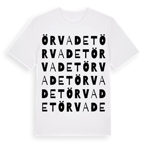 Örvadet ordlek t-shirt – ekologisk bomull t-shirt från Pinshirt