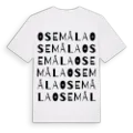 Osemåla ordlek t-shirt