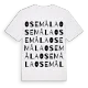 Osemåla ordlek t-shirt