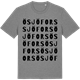 Mid Heather Gray t-shirt med Ösjöfors ordlek t-shirt