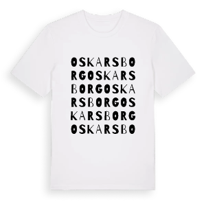 Oskarsborg ordlek t-shirt – ekologisk bomull t-shirt från Pinshirt