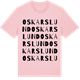 Pink Cotton t-shirt med Oskarslund ordlek t-shirt