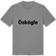 Mid Heather Gray t-shirt med Öskögle fetstil t-shirt