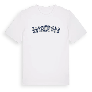 Östantorp college t-shirt – ekologisk bomull t-shirt från Pinshirt