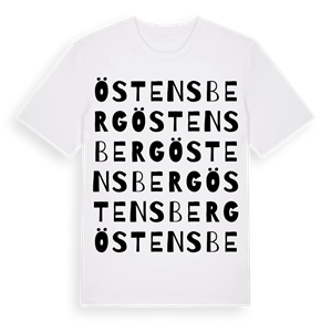 Östensberg ordlek t-shirt – ekologisk bomull t-shirt från Pinshirt