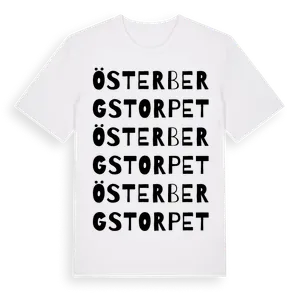 Österbergstorpet ordlek t-shirt – ekologisk bomull t-shirt från Pinshirt