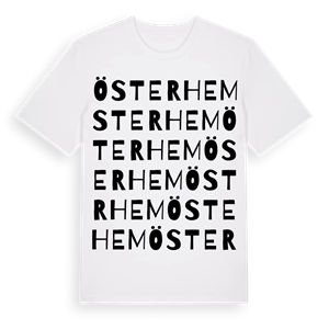 Österhem ordlek t-shirt – ekologisk bomull t-shirt från Pinshirt