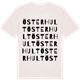 Vintage White t-shirt med Österhult ordlek t-shirt