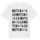 White t-shirt med Östermålen ordlek t-shirt