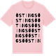 Pink Cotton t-shirt med Östingsö ordlek t-shirt